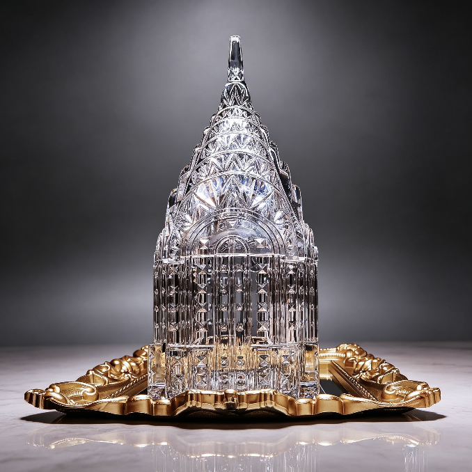 Handmade Crystal Building Large-Capacity Storage Jar Resin Mold