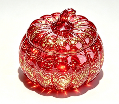 [VIP EXCLUSIVE] Handmade Water Ripple Large-Capacity Pumpkin Storage Jar with Diamond-Cut Handle Resin Mold