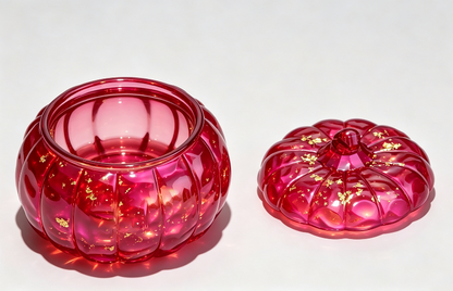 [VIP EXCLUSIVE] Handmade Water Ripple Large-Capacity Pumpkin Storage Jar with Diamond-Cut Handle Resin Mold