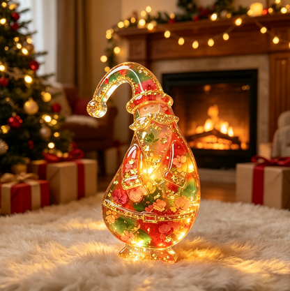 Tilted-Head Santa Claus Figurine Resin Mold