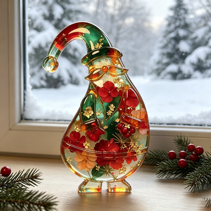 Tilted-Head Santa Claus Figurine Resin Mold