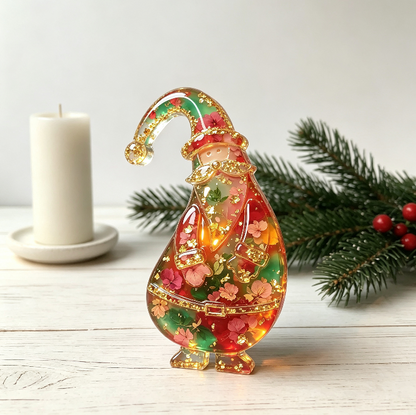 Tilted-Head Santa Claus Figurine Resin Mold