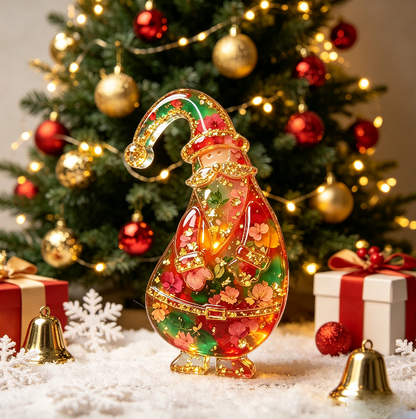 Tilted-Head Santa Claus Figurine Resin Mold