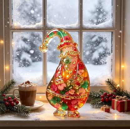 Tilted-Head Santa Claus Figurine Resin Mold