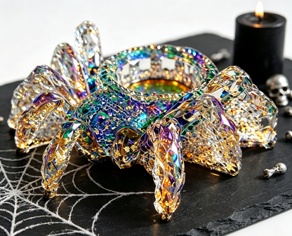 Moldes de resina para candelabros con forma de araña de diamantes hechos a mano 
