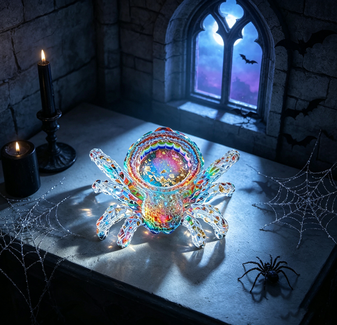 Moldes de resina para candelabros con forma de araña de diamantes hechos a mano 