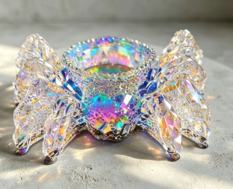 Moldes de resina para candelabros con forma de araña de diamantes hechos a mano 