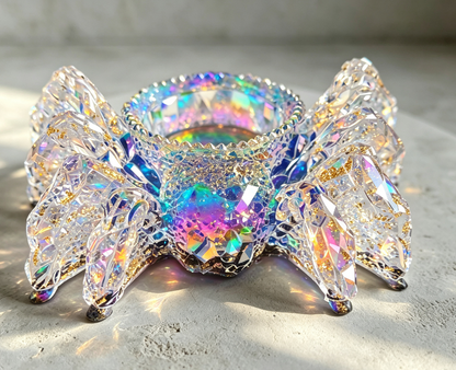 Moldes de resina para candelabros con forma de araña de diamantes hechos a mano 