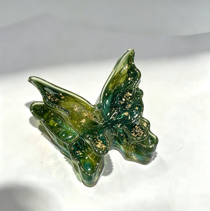 Handmade Water Ripple Double-Layer Butterfly Charging Phone Stand Resin Mold