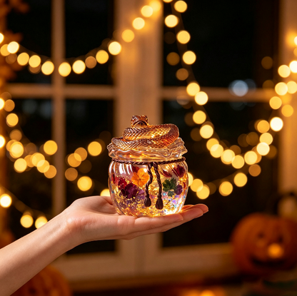 Snake-Shaped Lucky Bag Storage Jar Resin Mold