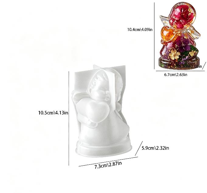 Cute Angel Figurine Resin Mold