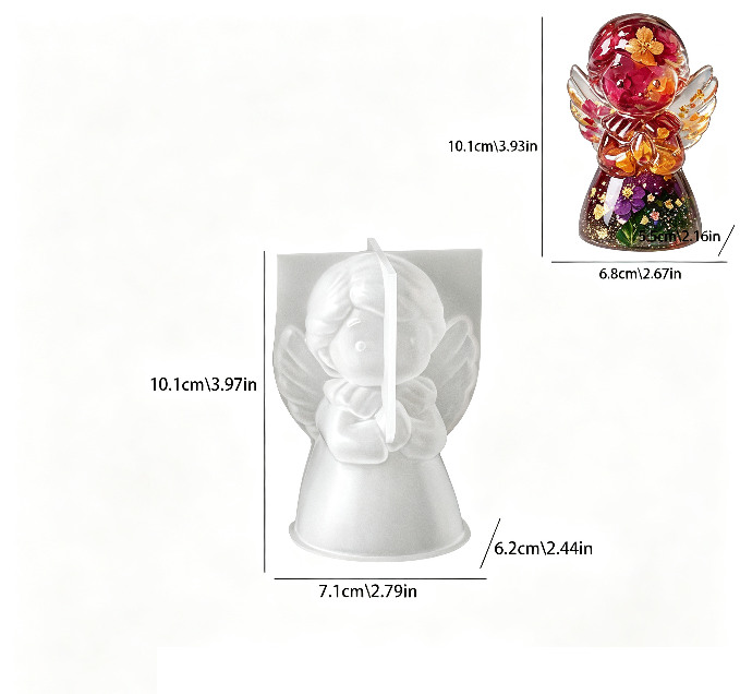 Cute Angel Figurine Resin Mold