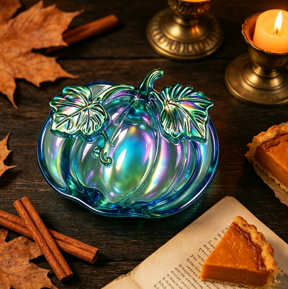 Long & Short Pumpkin-Shaped Storage Tray Resin Mold Set