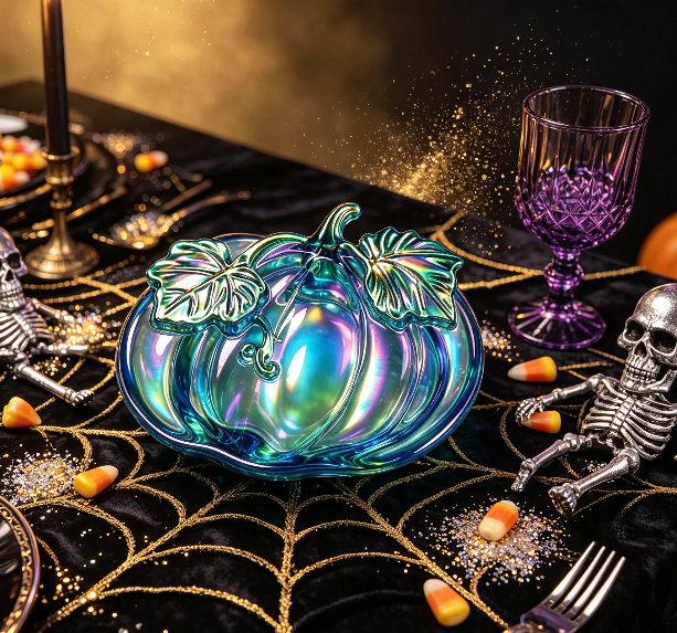 Long & Short Pumpkin-Shaped Storage Tray Resin Mold Set