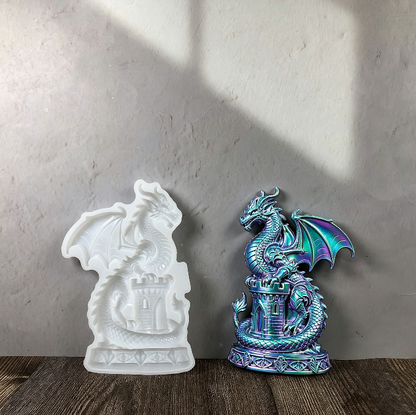 Castle Dragon Wall Hanging Resin Mold