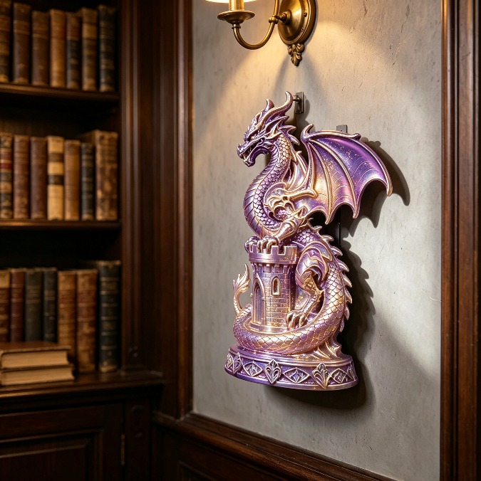 Castle Dragon Wall Hanging Resin Mold