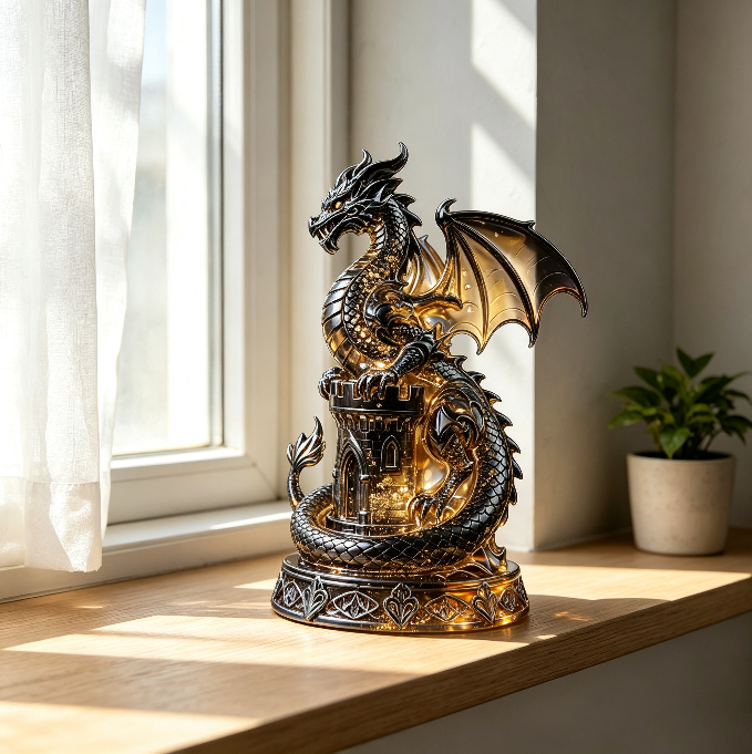 Castle Dragon Wall Hanging Resin Mold
