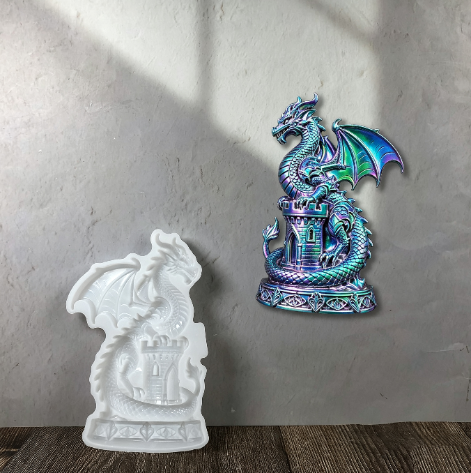 Castle Dragon Wall Hanging Resin Mold