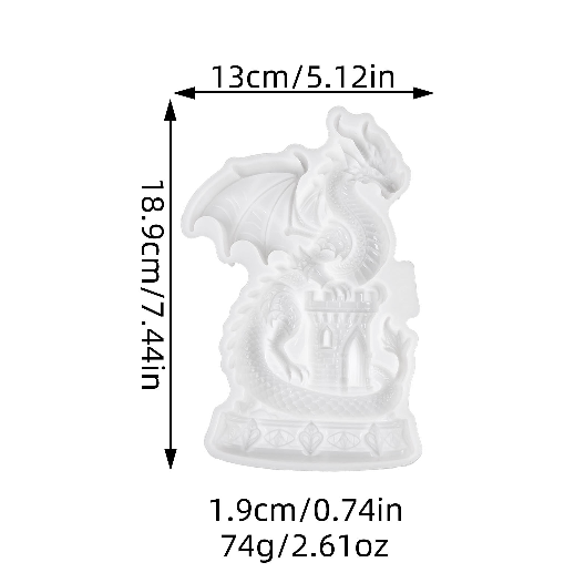 Castle Dragon Wall Hanging Resin Mold