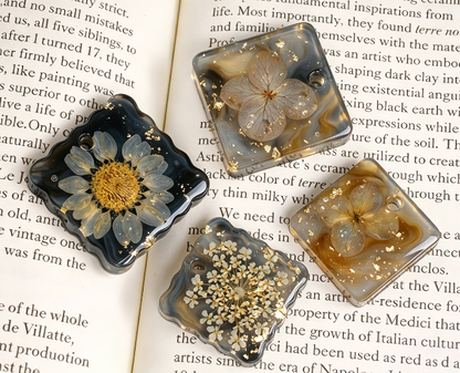2pcs Jewelry Embellishment Resin Mold Set with Holes