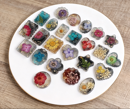 2pcs Jewelry Embellishment Resin Mold Set with Holes