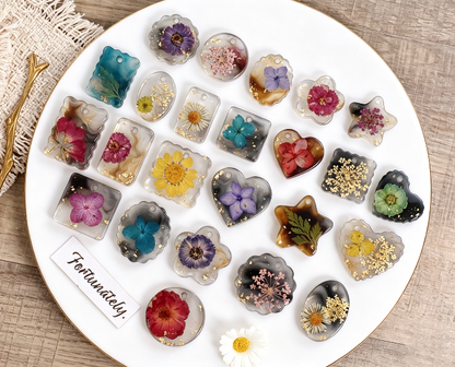 2pcs Jewelry Embellishment Resin Mold Set with Holes