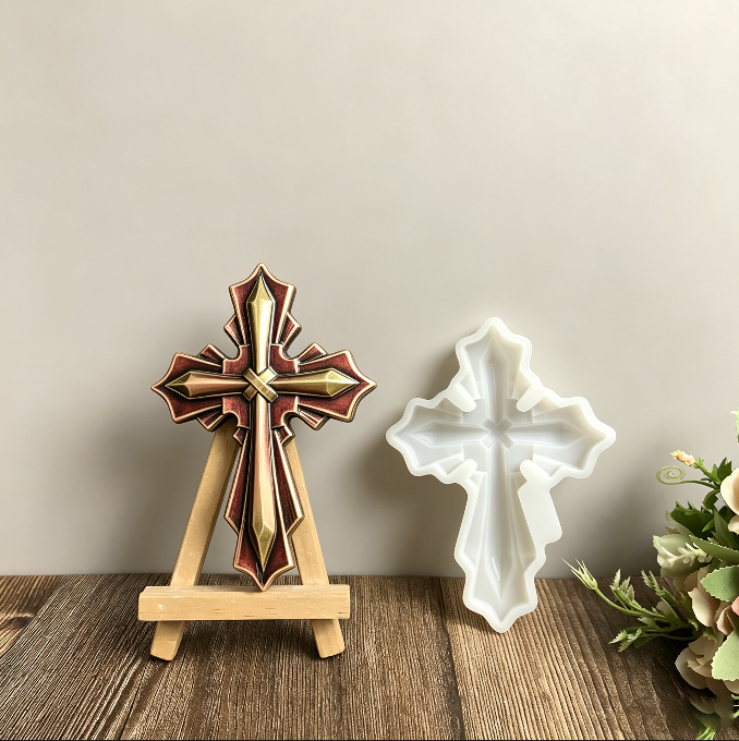 Cross Figurine Resin Mold