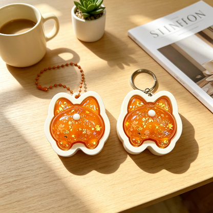 Handmade Cute Dog Butt Fidget Clicker Toy Resin Mold【First-of-Its-Kind & Exclusive】