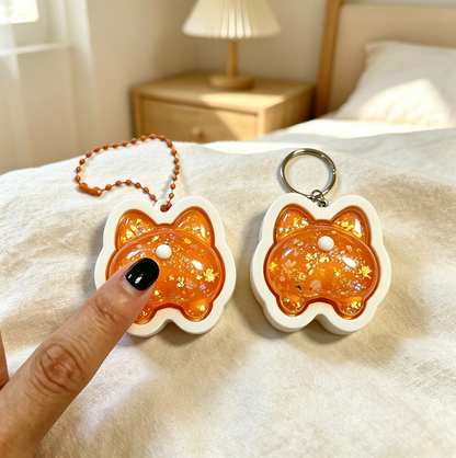 Handmade Cute Dog Butt Fidget Clicker Toy Resin Mold【First-of-Its-Kind & Exclusive】