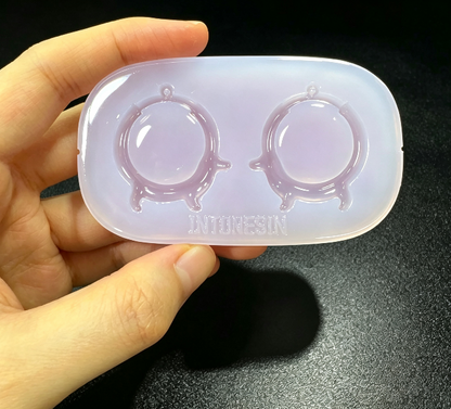 Handmade Cute Dachshund Earrings Jewelry Resin Mold