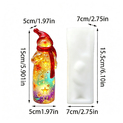 Santa Claus Snowman Gnome Figurine Resin Mold Set