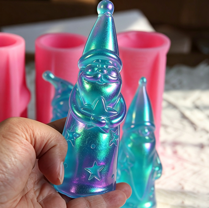 Santa Claus Snowman Gnome Figurine Resin Mold Set