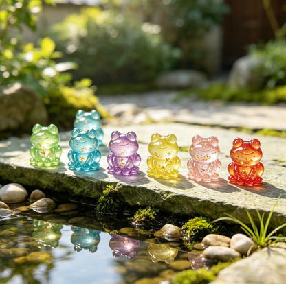 6-in-1 Cute Mini Frog Decorative Figurine Resin Mold Set