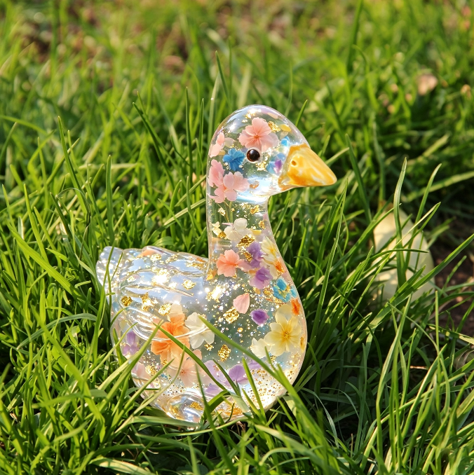 Cute Duck Figurine Resin Mold