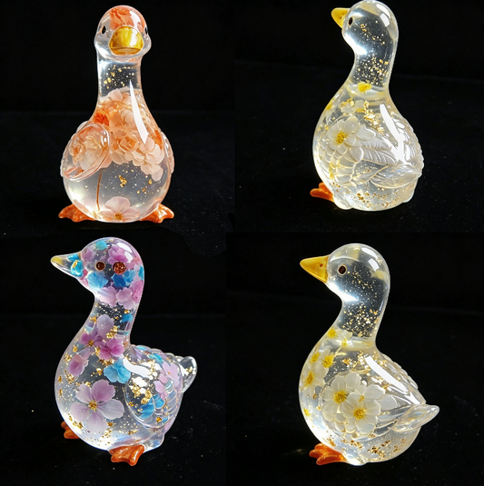 Cute Duck Figurine Resin Mold
