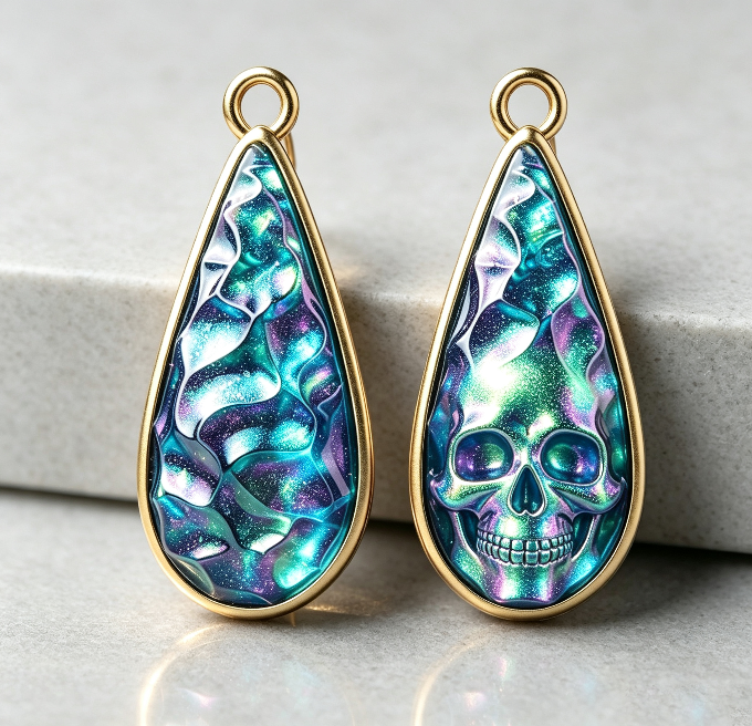 Handmade Water Ripple Earring & Jewelry Decoration Resin Mold