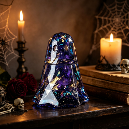 Handmade Diamond-Cut Ghost Storage Jar Resin Mold