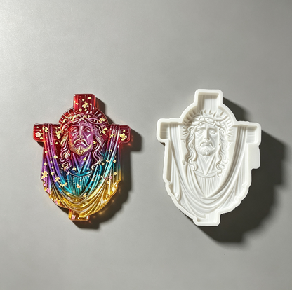 Sacred Jesus Cross Wall Decor Resin Mold
