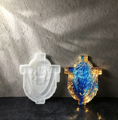 Sacred Jesus Cross Wall Decor Resin Mold