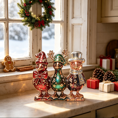 3-in-1 Christmas Duck Figurine Resin Mold