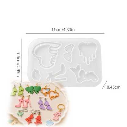 Various Style Earring Resin Mold Set