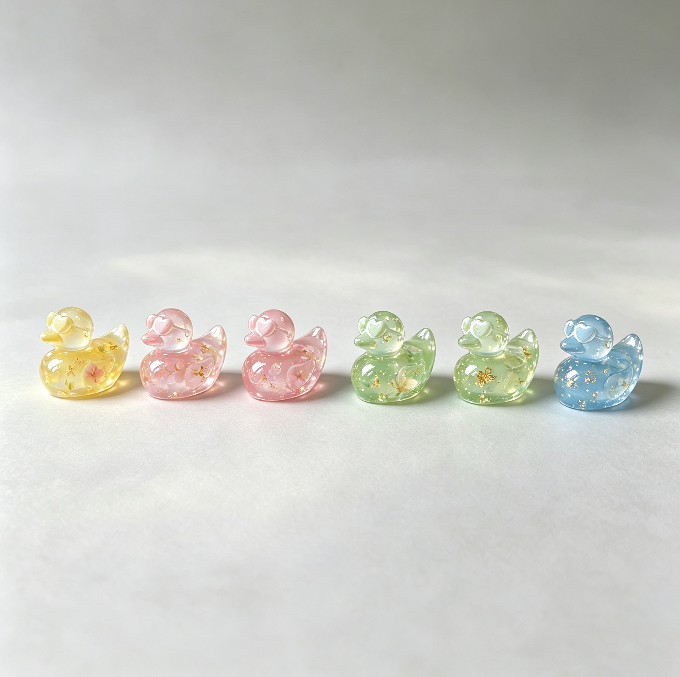 Mini 6-in-1 Sunglasses Duck Figurine Resin Mold