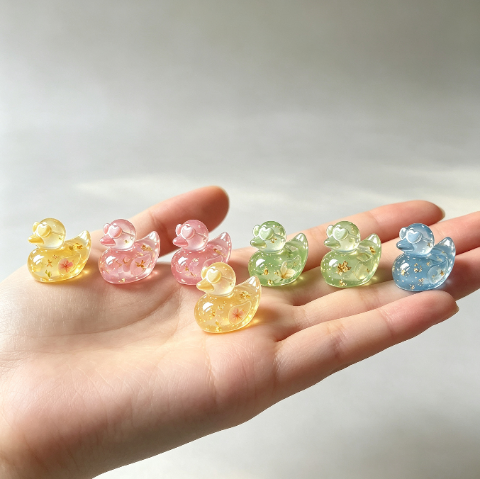 Mini 6-in-1 Sunglasses Duck Figurine Resin Mold