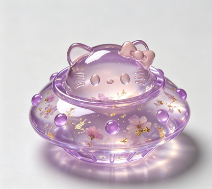 【VIP EXCLUSIVE】 Handmade Alien UFO & Kawaii Cat Fidget Clicker Resin Mold