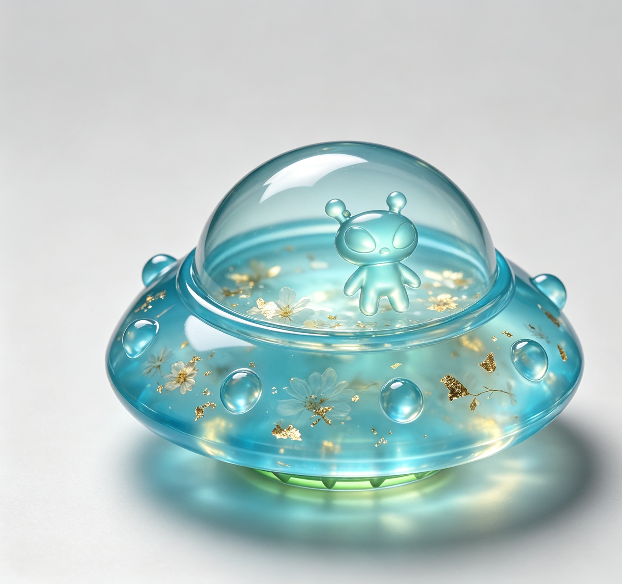 【VIP EXCLUSIVE】 Handmade Alien UFO & Kawaii Cat Fidget Clicker Resin Mold