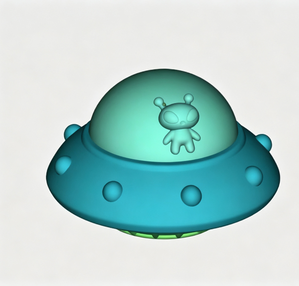 【VIP EXCLUSIVE】 Handmade Alien UFO & Kawaii Cat Fidget Clicker Resin Mold