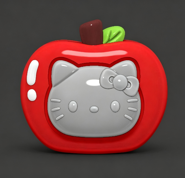 【VIP EXCLUSIVE】Handmade Kawaii Apple Cat & Camera Cat Fidget Clicker Resin Mold