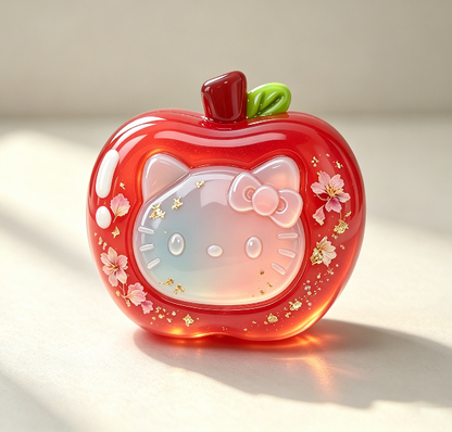 【VIP EXCLUSIVE】Handmade Kawaii Apple Cat & Camera Cat Fidget Clicker Resin Mold