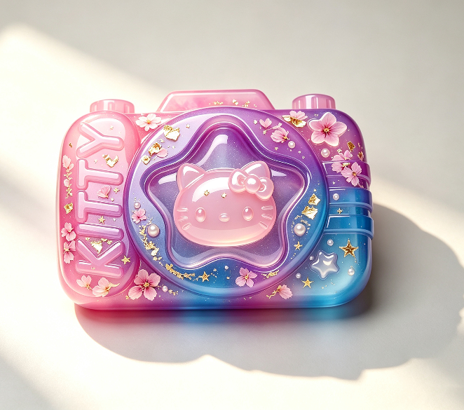 【VIP EXCLUSIVE】Handmade Kawaii Apple Cat & Camera Cat Fidget Clicker Resin Mold