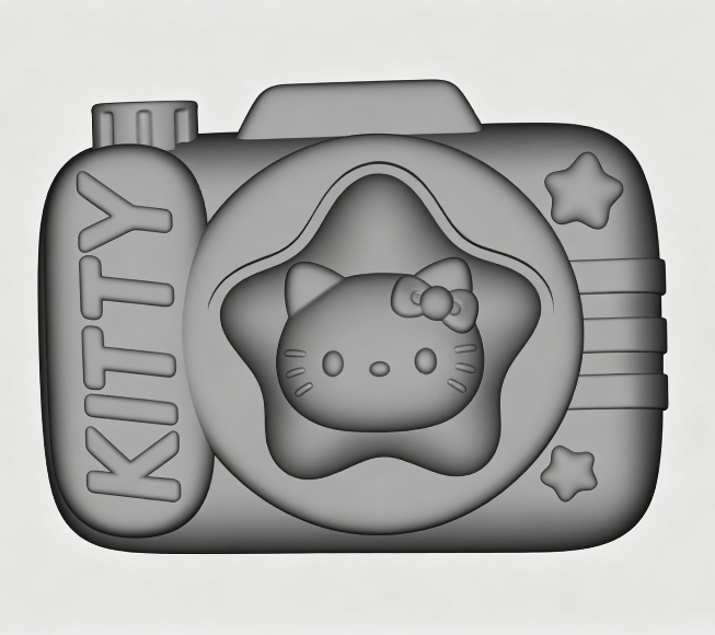 【VIP EXCLUSIVE】Handmade Kawaii Apple Cat & Camera Cat Fidget Clicker Resin Mold